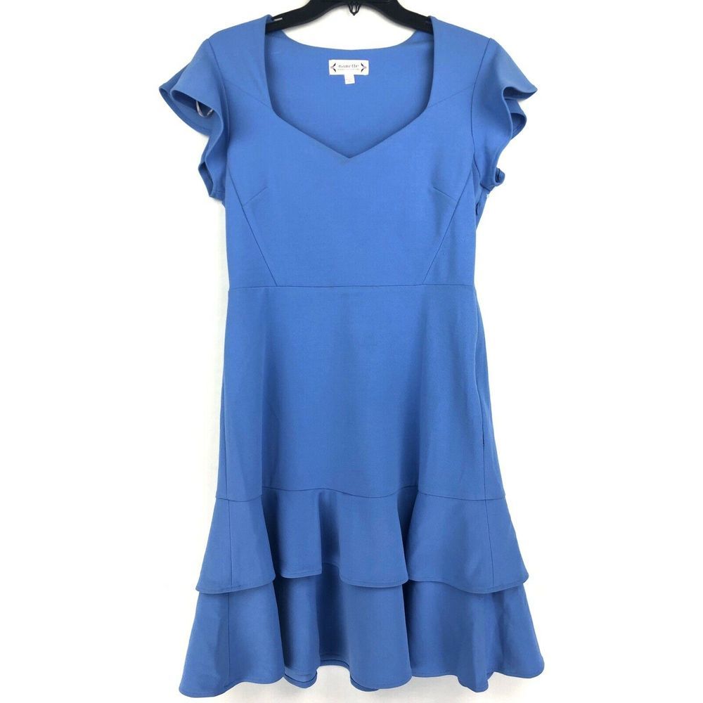 Nanette Dress W/Double Flounce Hem 4